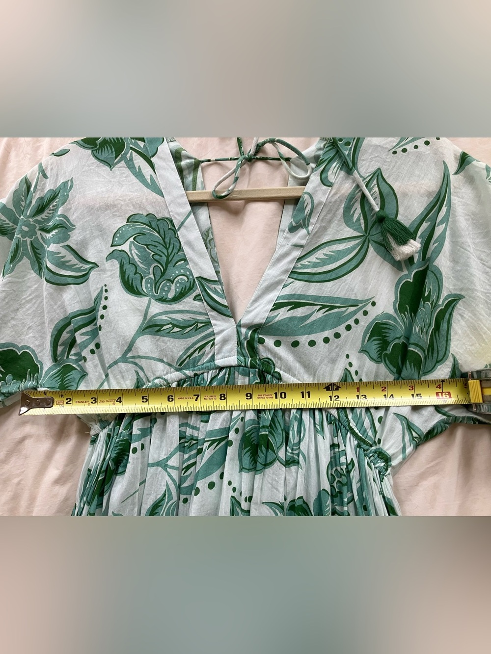 HAUTE HIPPIE Green Floral maxi dress - Picture 8 of 9